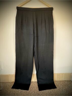 Black Womens Straight-Leg Pants